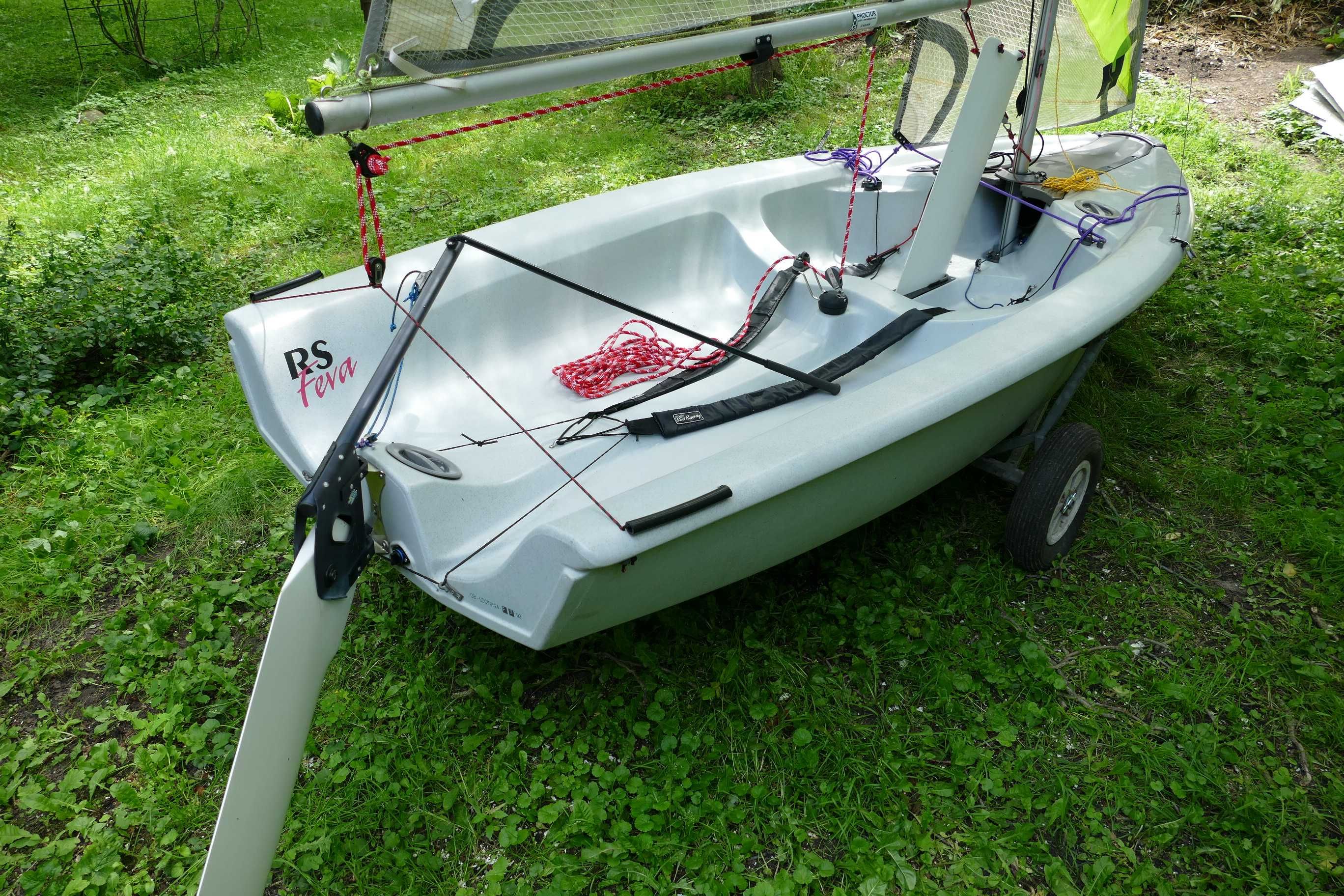 Łódź żaglowa żaglówka RS Feva 3,64m, mylarowe żagle