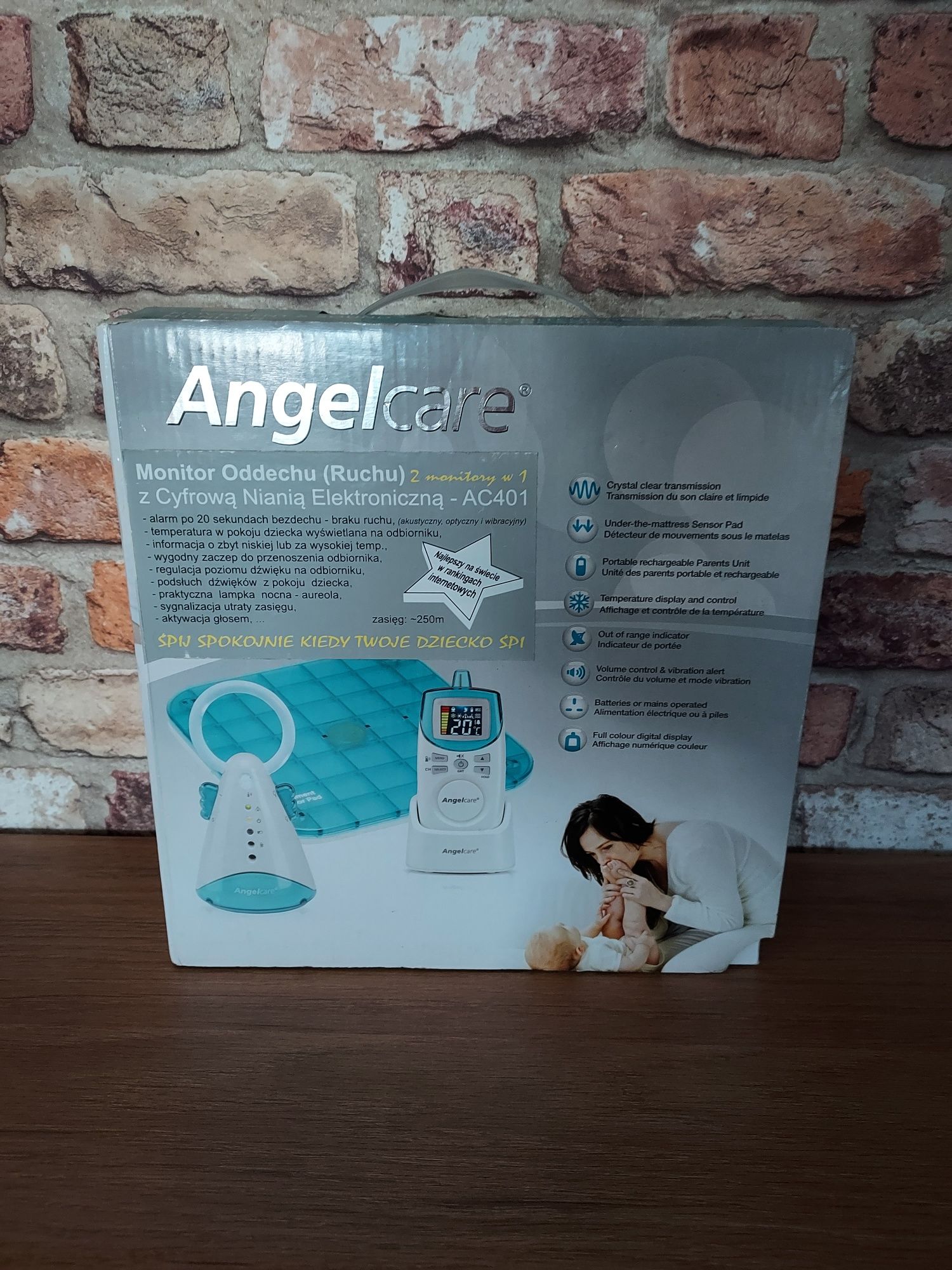 Angelcare AC401 cyfrowa niania elektroniczna  z monitorem oddechu ruch