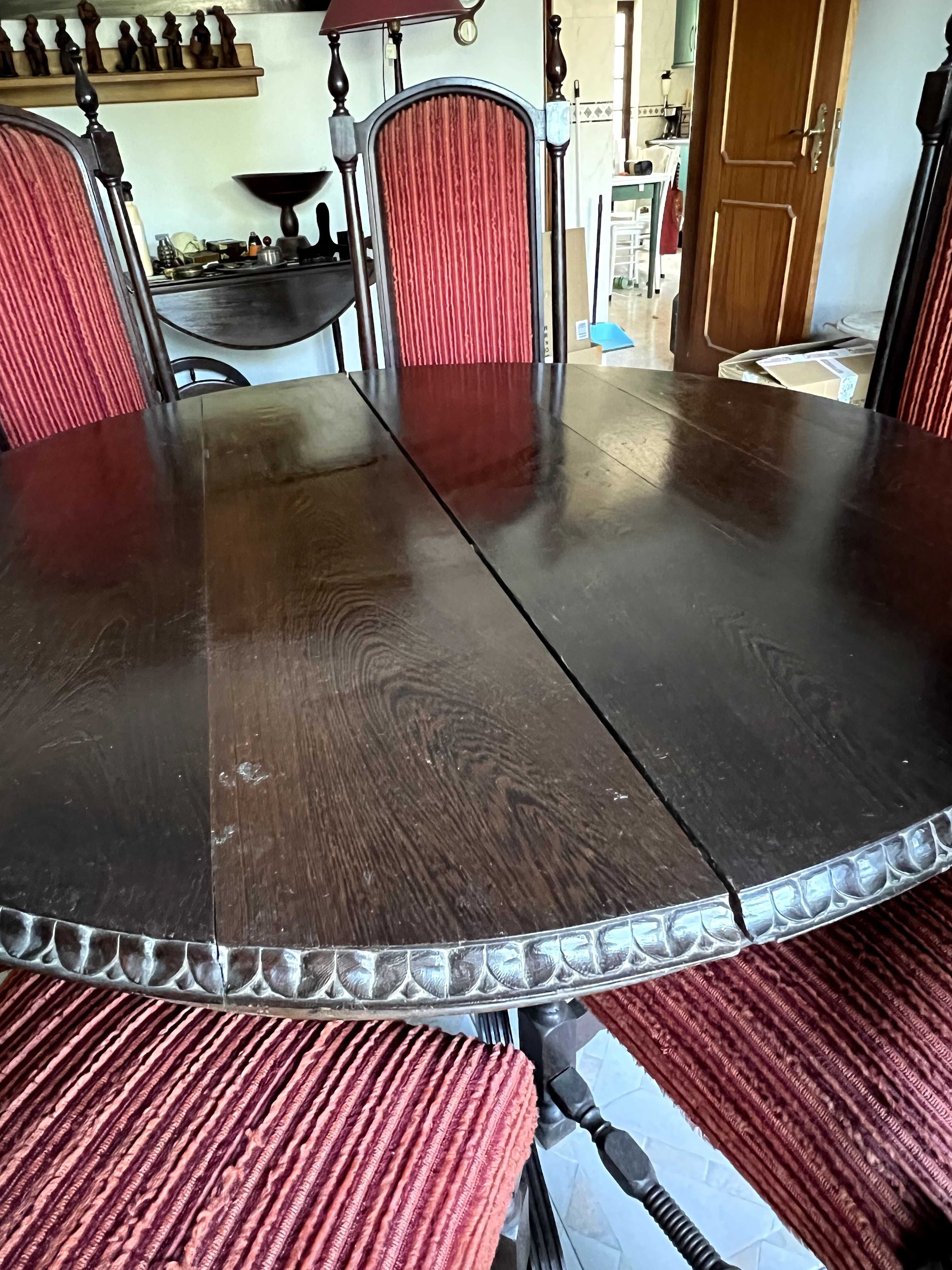mesa de jantar redonda
