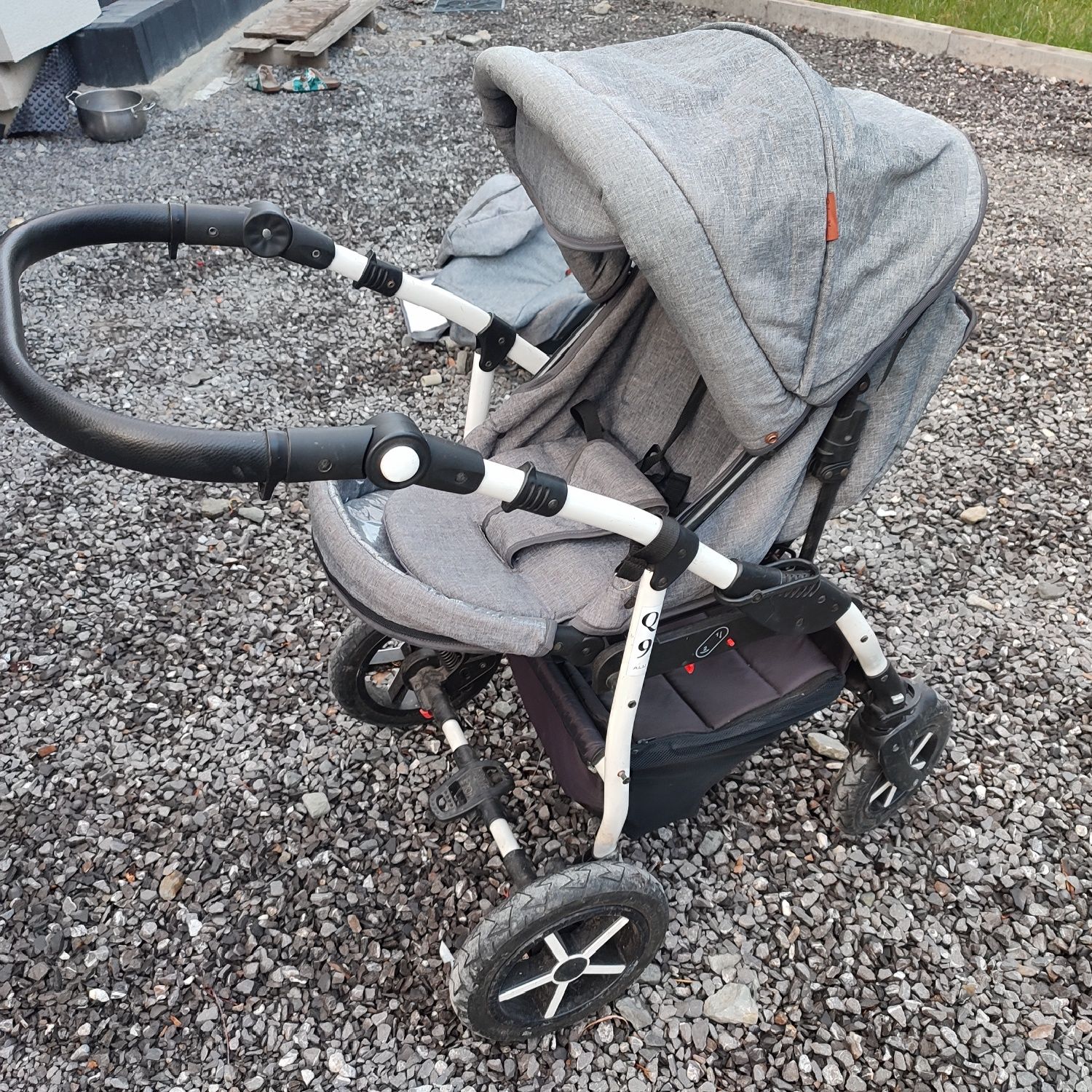 Wózek 3w1 Baby Merc szary