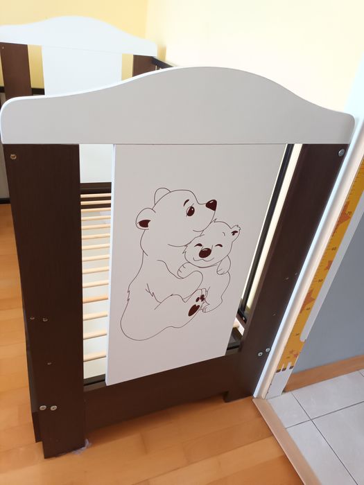 Łóżeczko wraz z materacem 60x120
