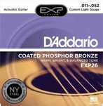 Струны D'addario EXP26 для акустической гитары (11/52) (фосф. бронза)