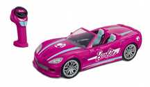 BARBIE Zdalnie sterowany różowy kabriolet, samochód dla lalek
