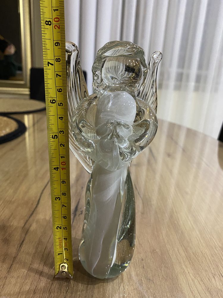 Aniołek szklany figurka 19,5 cm