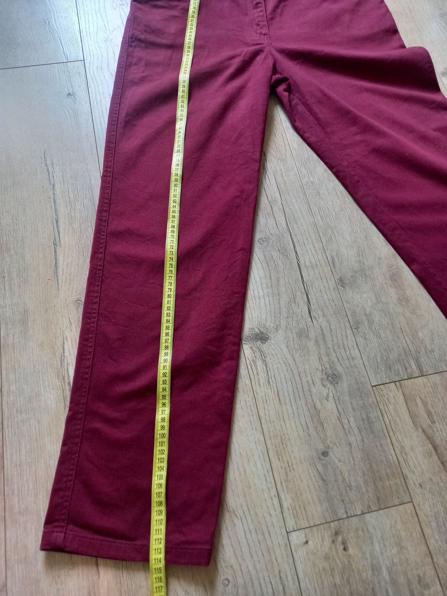 Штани брюки жіночі котонові плотні якісні, колір марсала