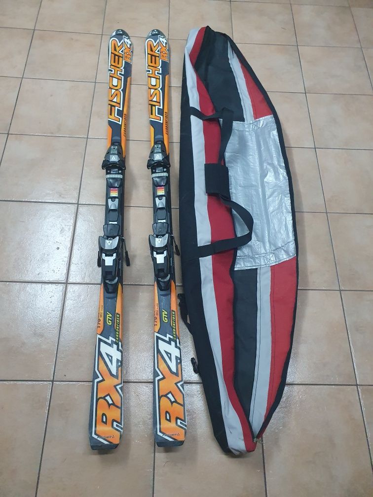 Narty Fischer RX4 Carbonfiber 170 cm slalom gigant, bardzio szybkie