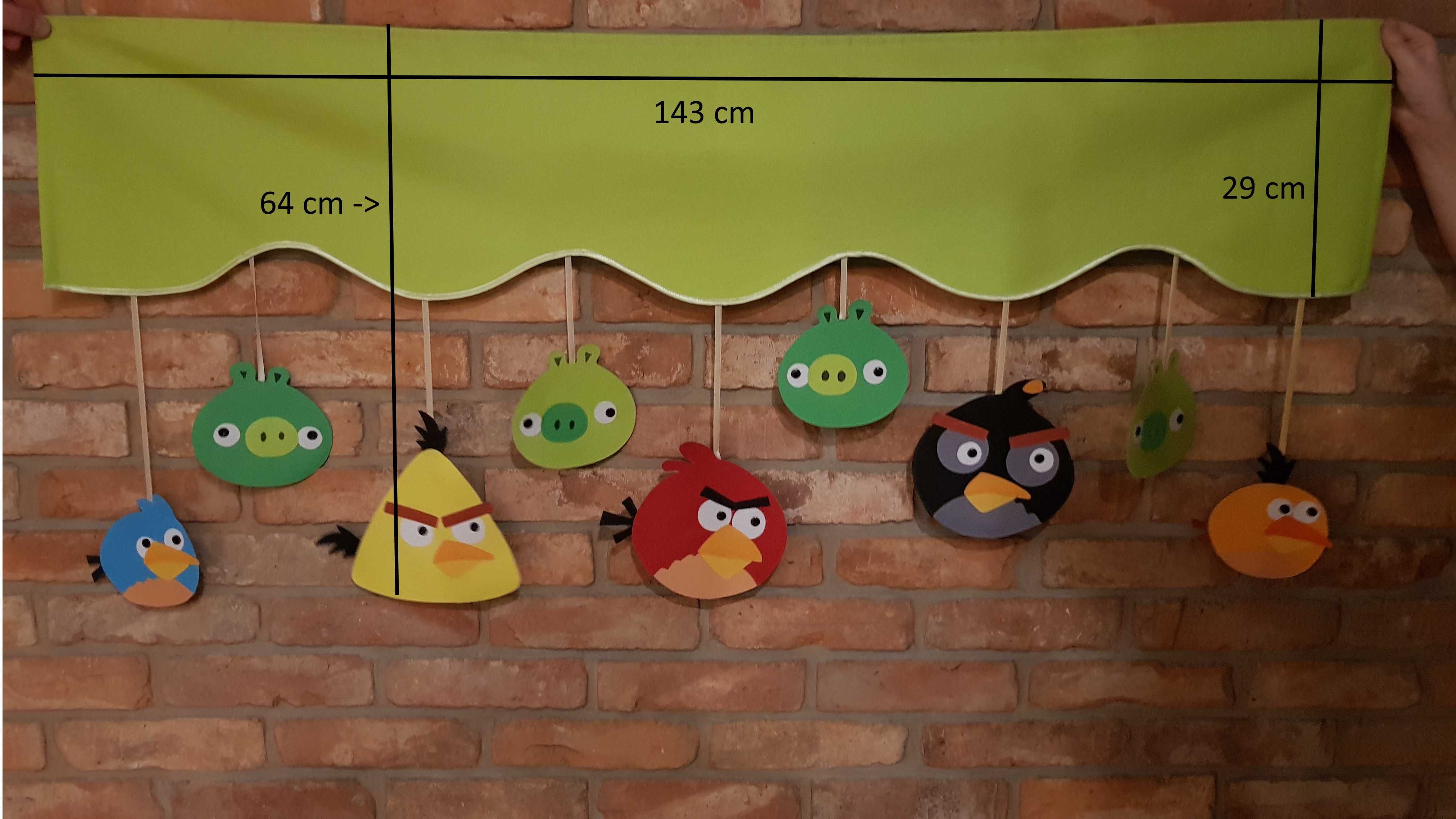 Ozdobą Firanka  na okno Lambrekin Angry Birds