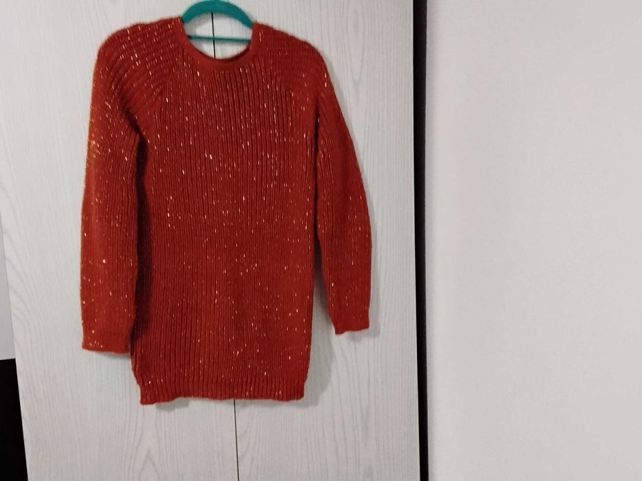 Sweter Rudy Stan idealny Akryl Rozmiar M/L Sweter Bluza Niezmechacony