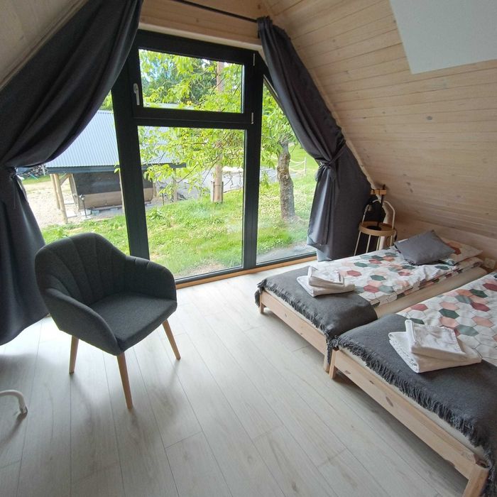 W Maciejowym Sadzie - domki na wynajem Bieszczady (balia, sauna)