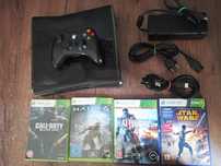 Xbox 360 (pełne okablowanie, 15+ gier  - Zestaw gotowy do grania)