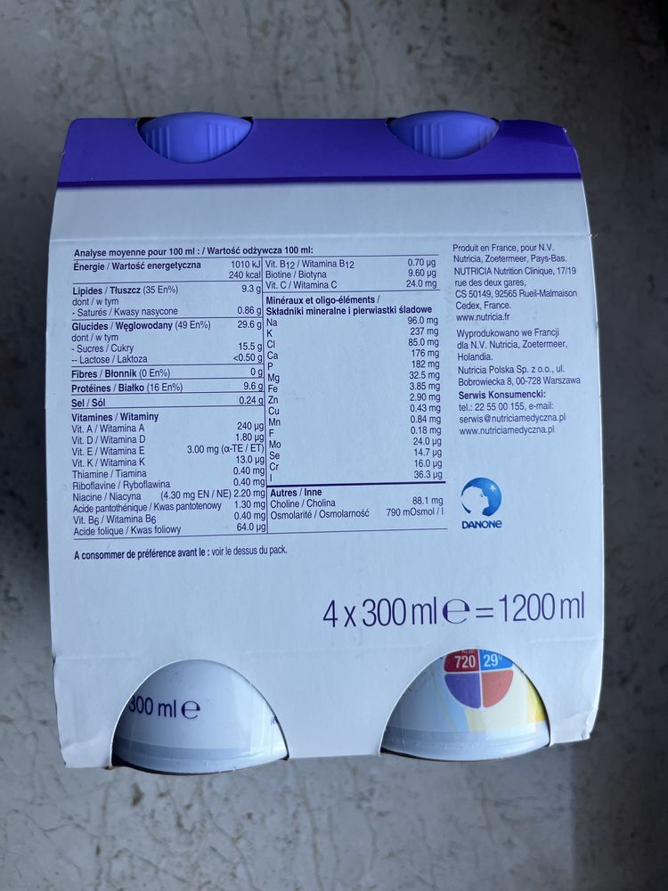 Nutridrink Fortimel Max 24 butelki 330 ml duże butelki