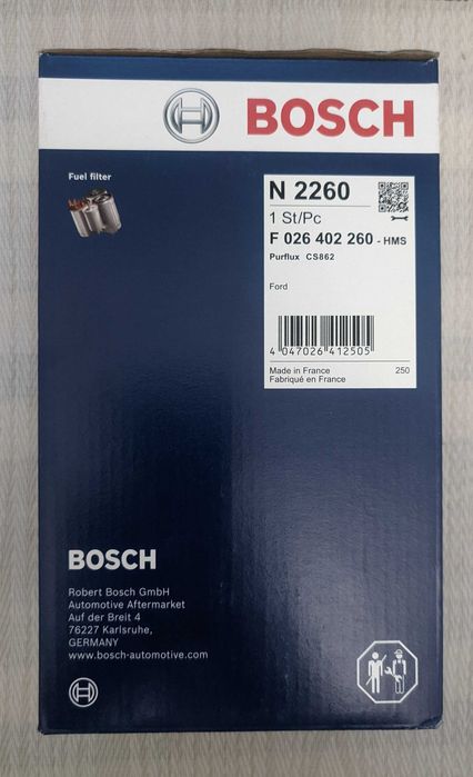 Паливний фільтр BOSCH FORD