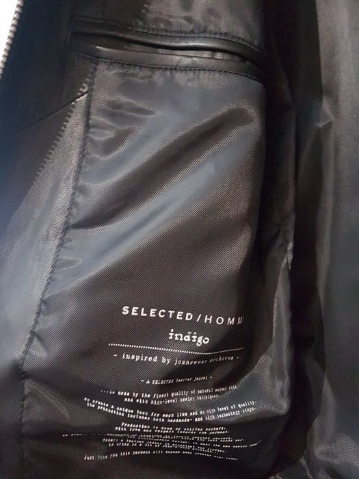 Casaco em pele Novo com etiqueta marca SELECTED