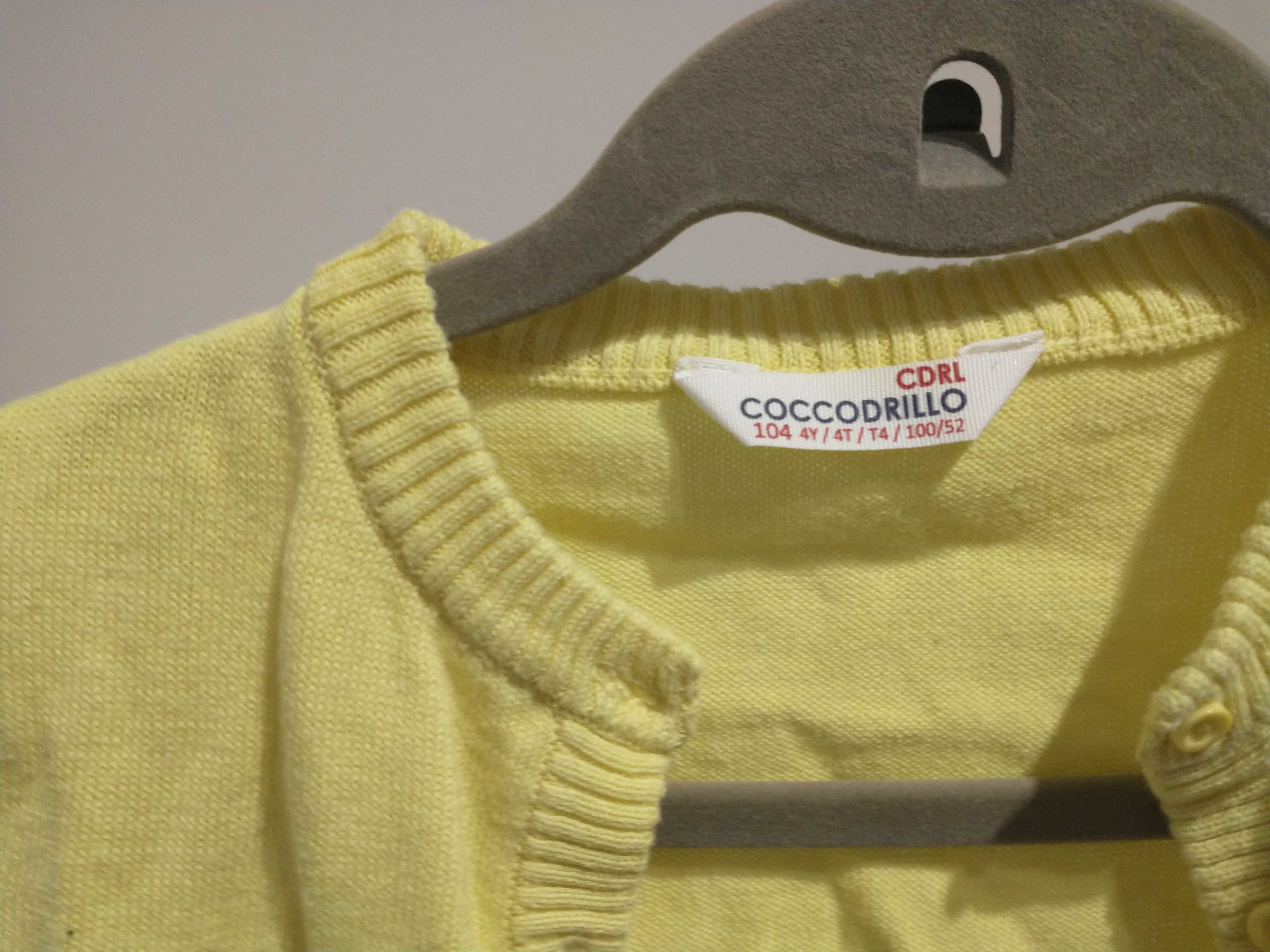 Sweterek żółty coccodrillo 104