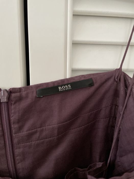 Sukienka HUGO BOSS, r. 34, kolor: fiolet, bakłażan