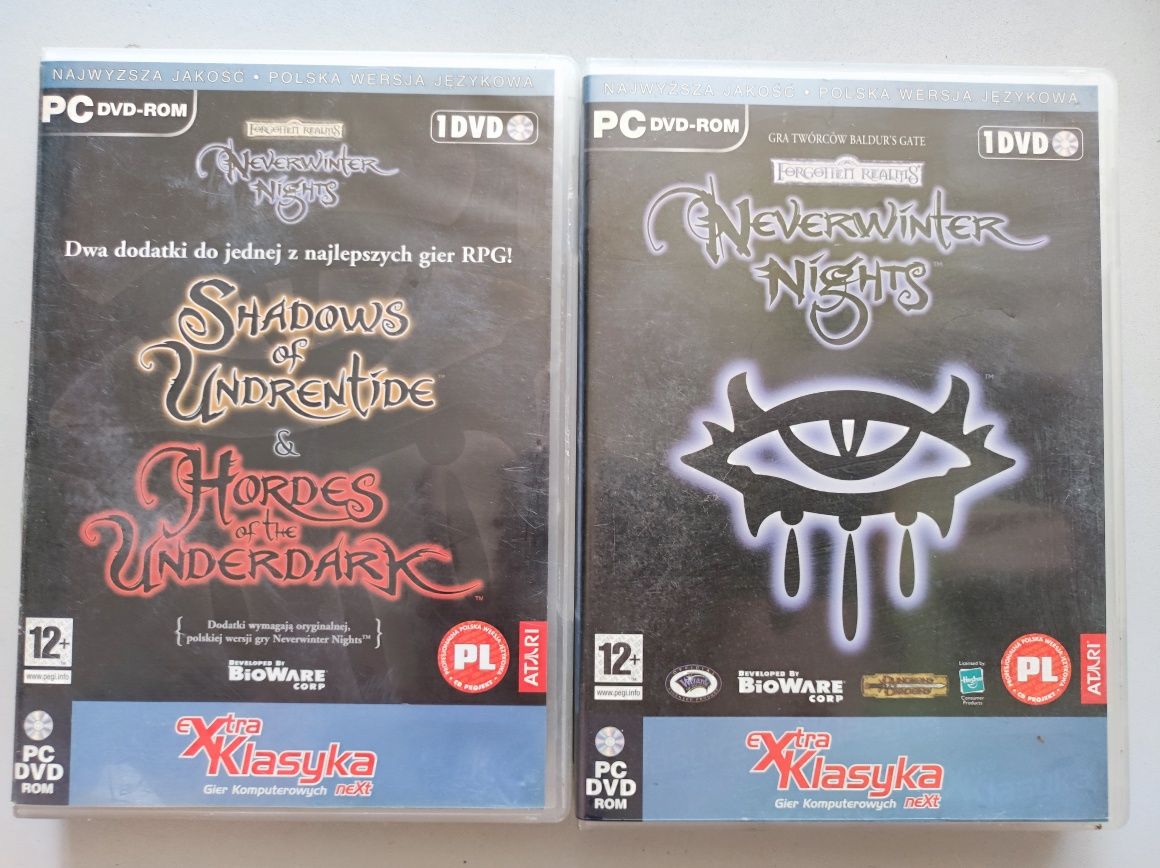 Gra Neverwinter Nights PC dwie gry