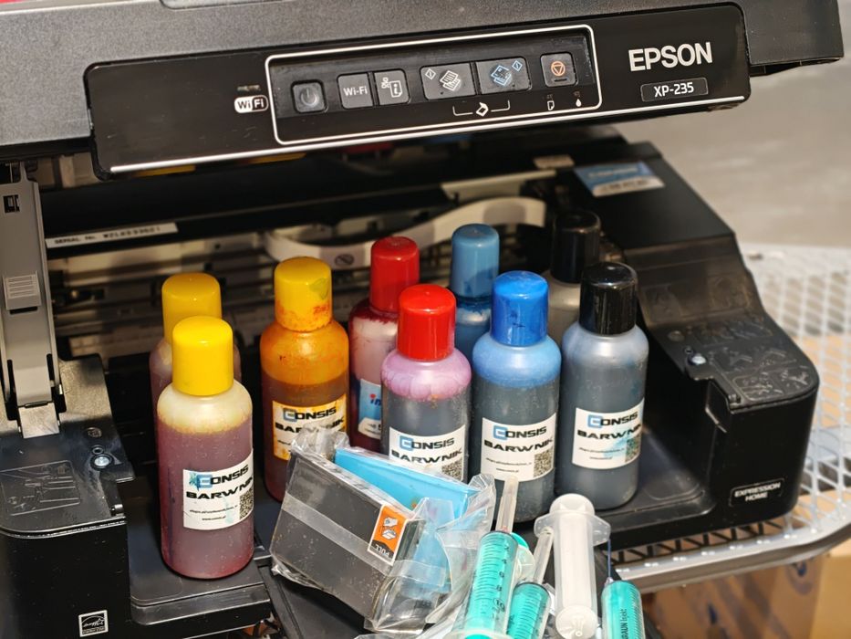Drukarka Epson xp-235 skaner plus tusze do uzupelnienia