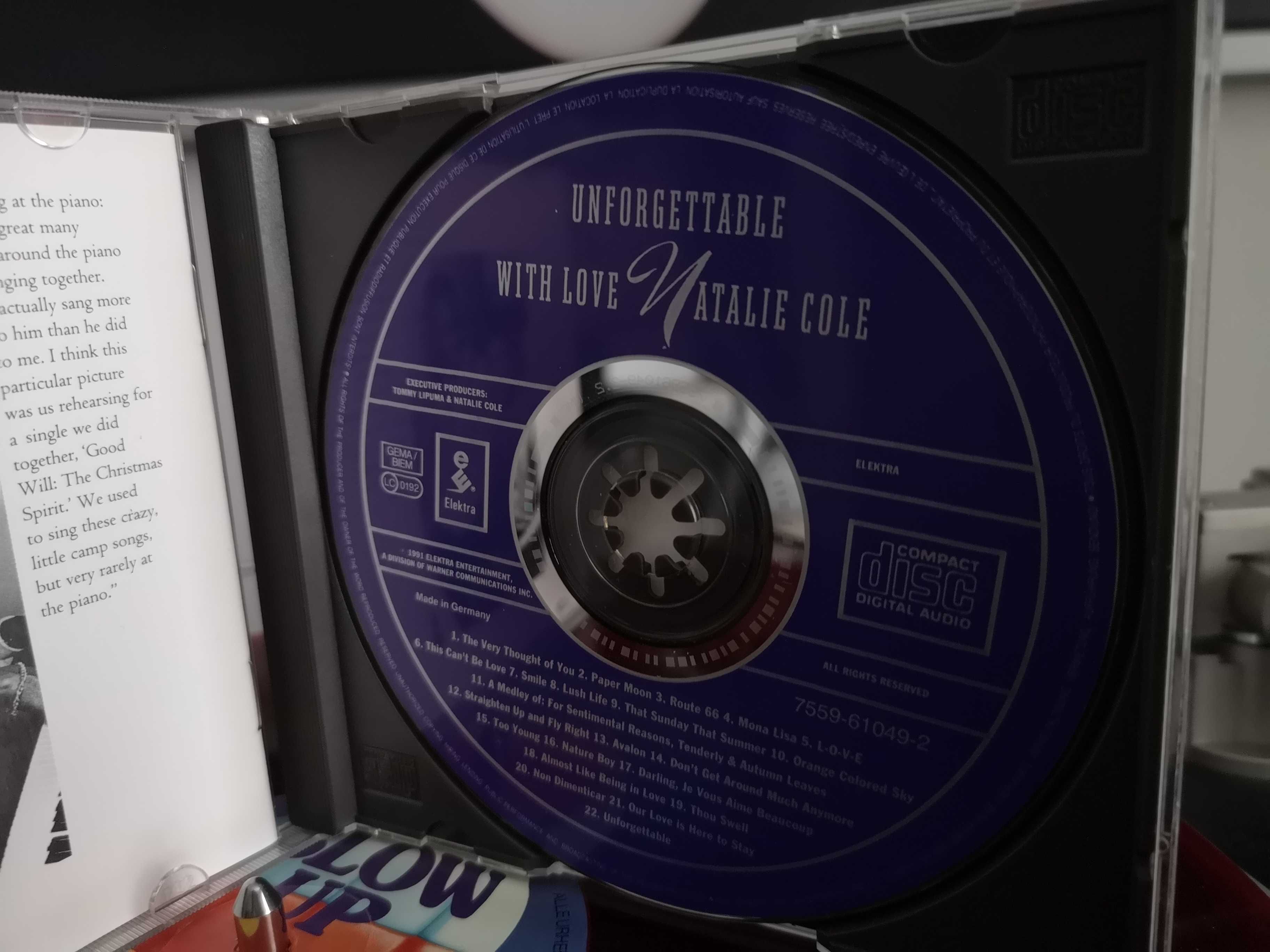 Płyta cd.  Natalie Cole.  ,, Unforgettable  with love  Natalie Cole,,