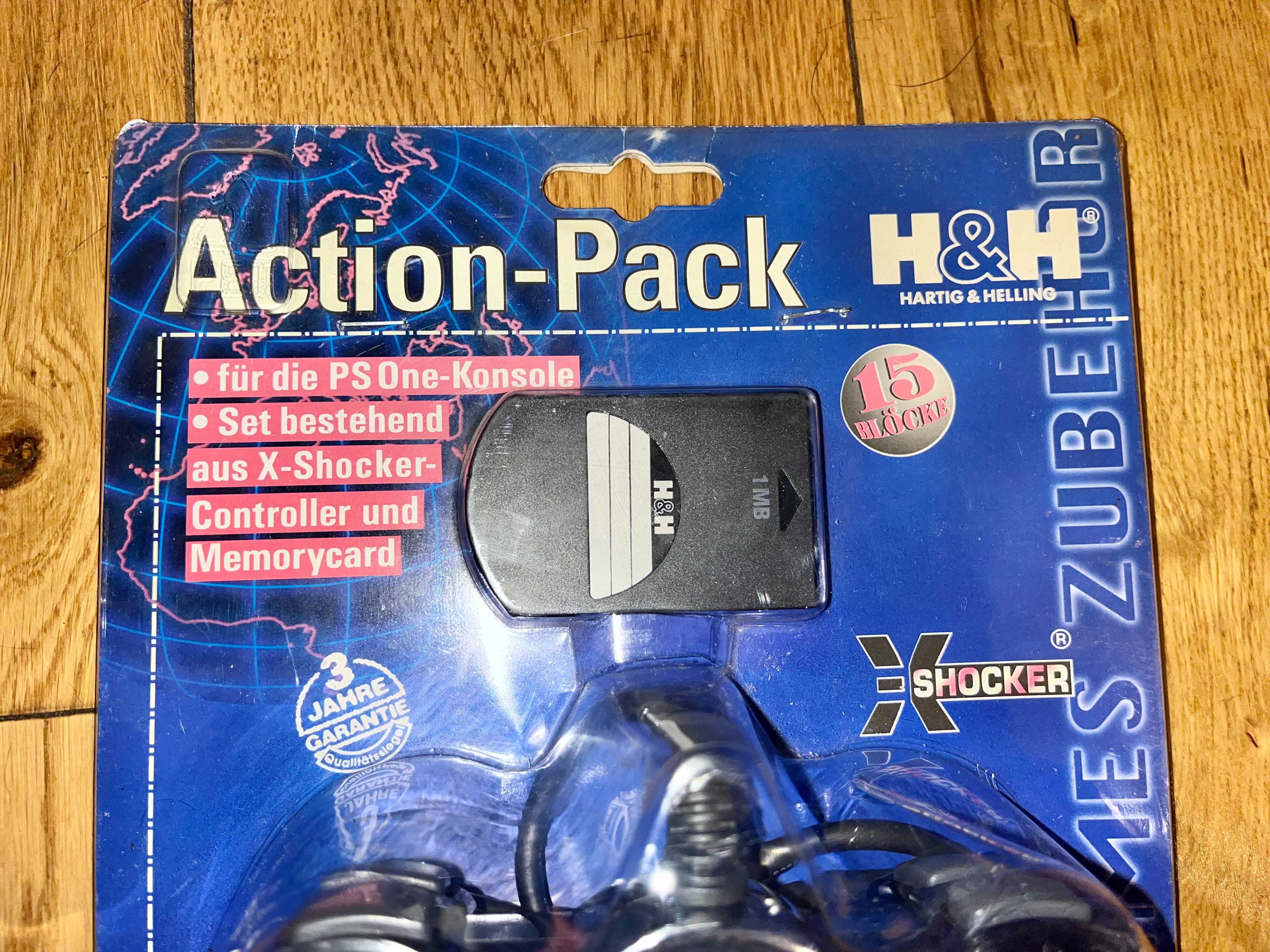 Action-Pack : pad + karta pamięci(komplet) do PS One/PSX