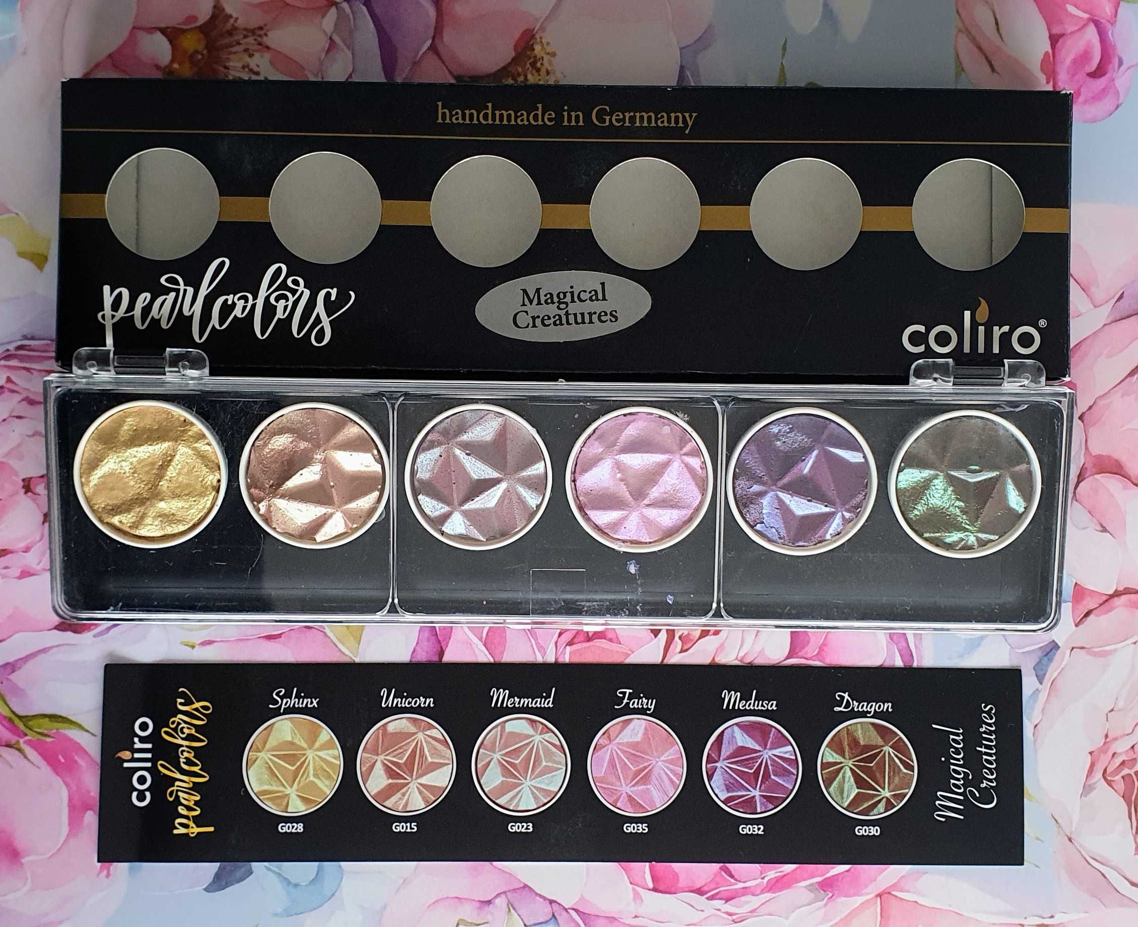 Coliro Pearlcolors Magical Creatures akwarele pigmenty holo metaliczne