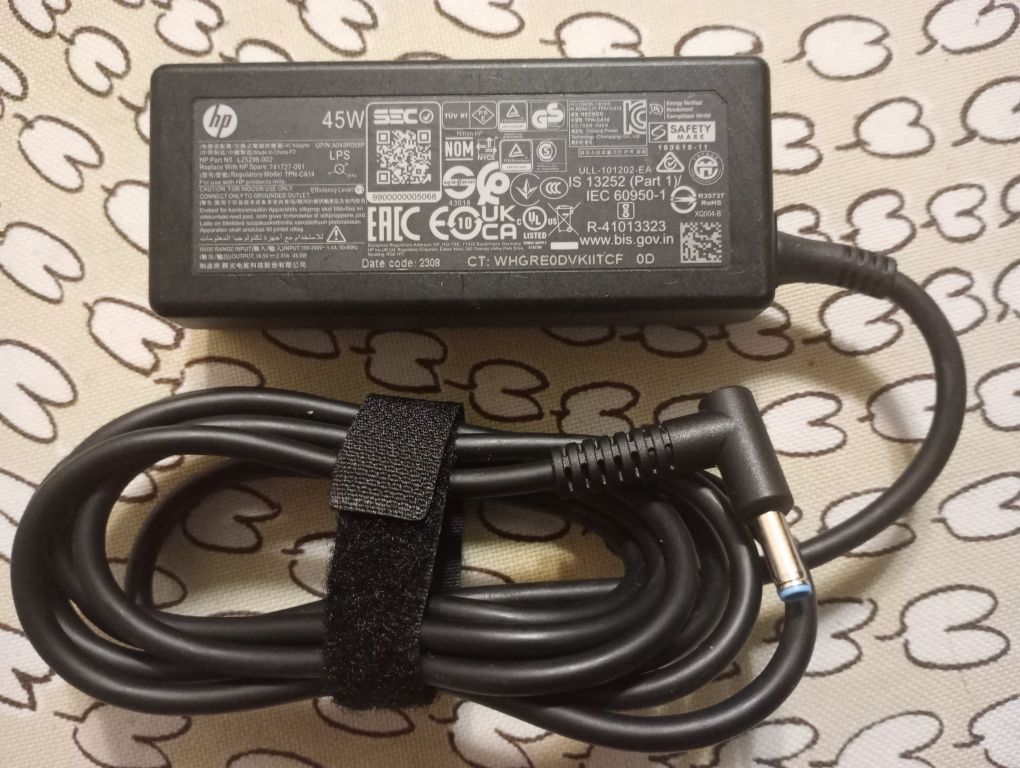 hp TPN-CA 14 блок живлення для ноутбука 19.5 v 2.31A 45W