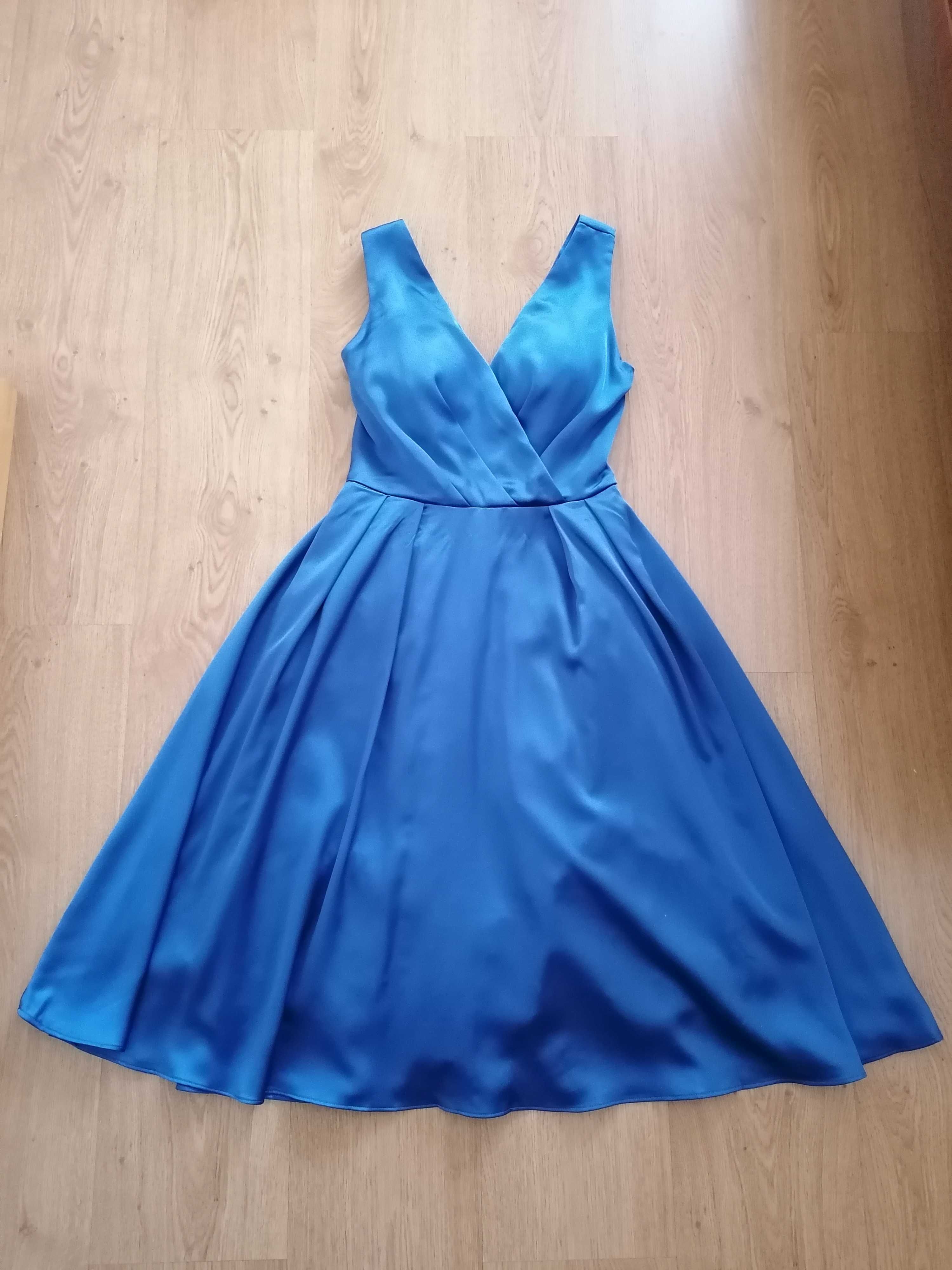 Vestido azul como novo