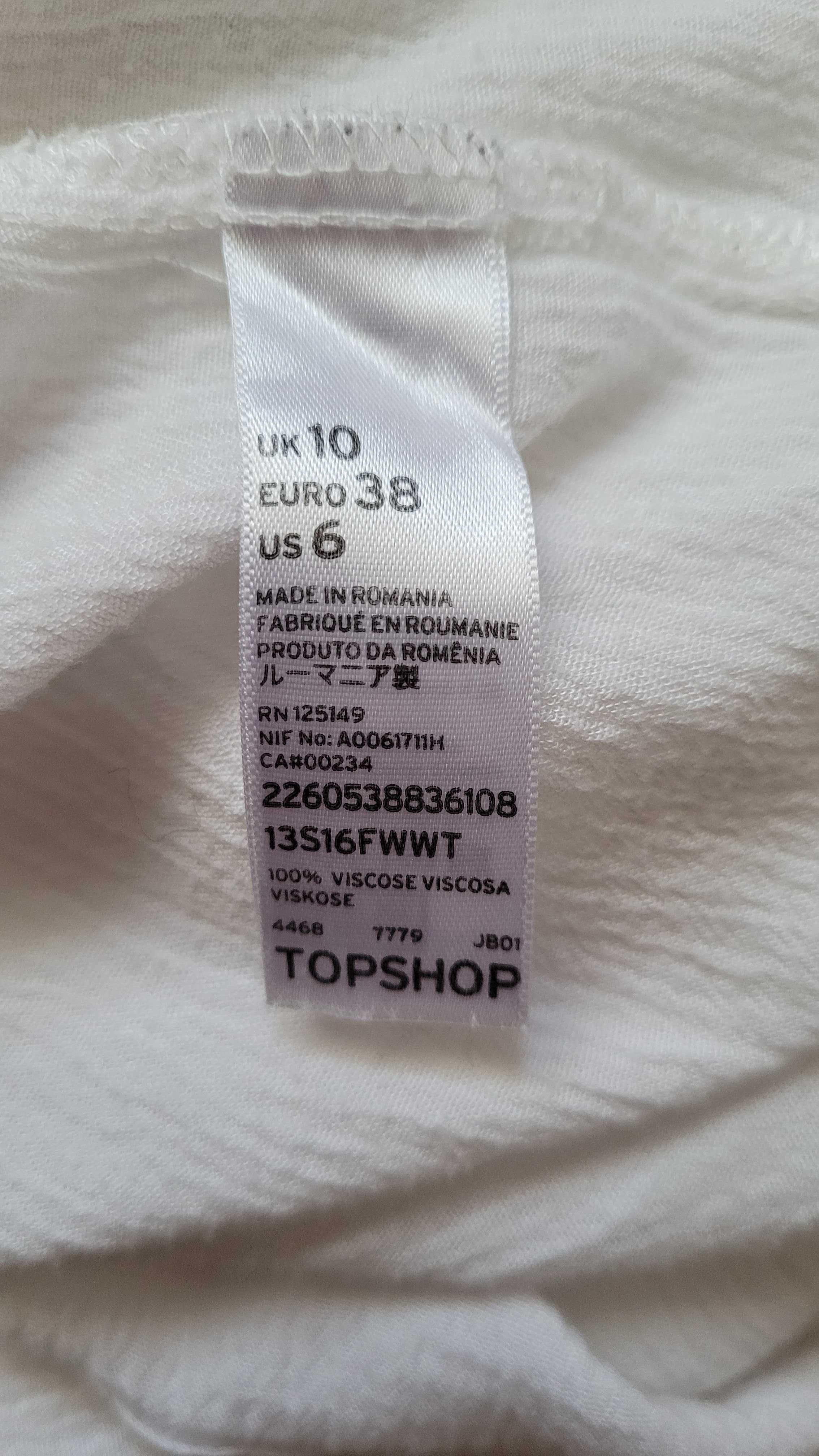 Miękka, biała bluzka koszulowa oversize