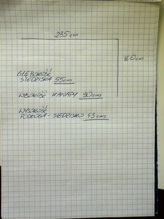 Narożnik/ kanapa narożnikowa z funkcją spania