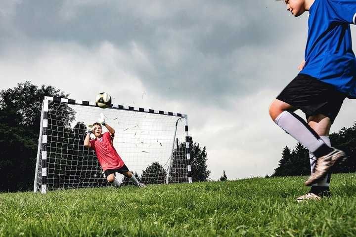 NOWA Duża Metalowa Bramka Piłkarska 300x200 do Piłki nożnej Dla Dzieci
