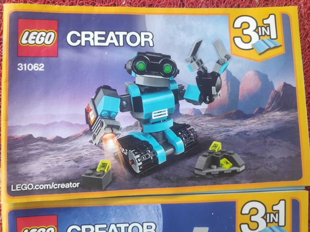 LEGO CREATOR 31062 3in1 Robot odkrywca świecący, instrukcja+pudełko