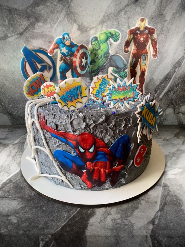 Topper na tort avengers