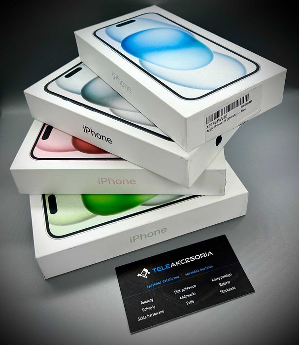 Apple Iphone 15 | Pink/Blue/Black | 128gb | NOWIUTKIE | Teleakcesoria