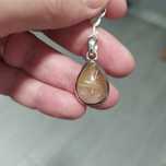 Pendente quartzo rutilado prata