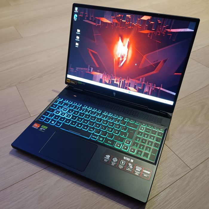 Ноутбук Acer Nitro! RTX 4070 8gb, R7 7840HS, 16gb/1tb, 165Hz 2.5k 16"