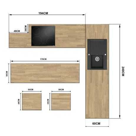 Blaty kuchenne laminowane 500 kolorów szer 60-120 cm W-wa konglomeraty