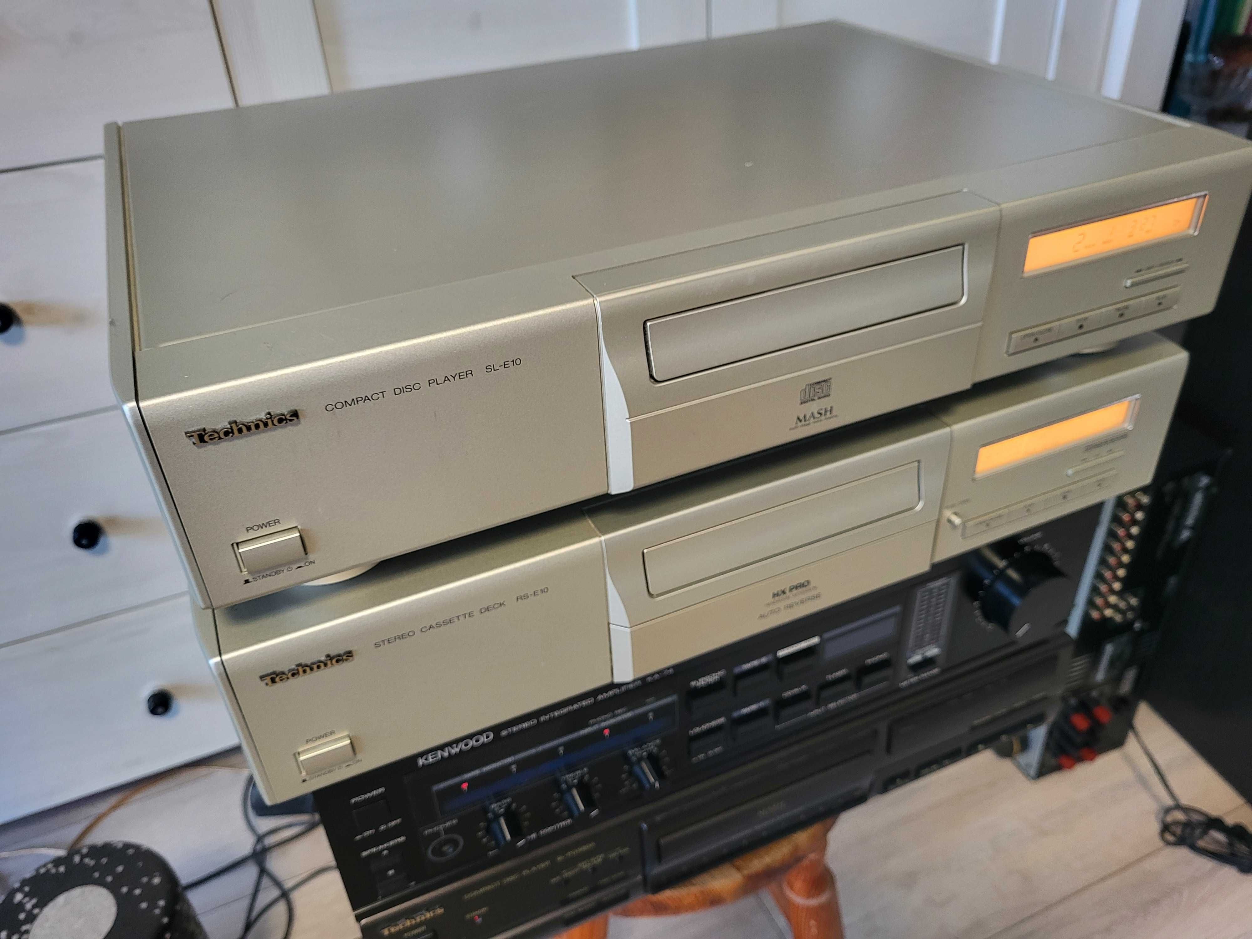 Zestaw Technics CD SL-E10 Plus Deck Technics RS-A10