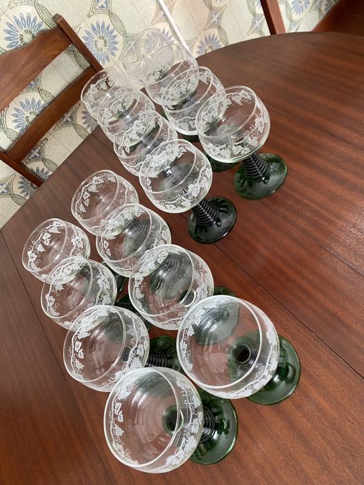 Lote de 16 copos vintage