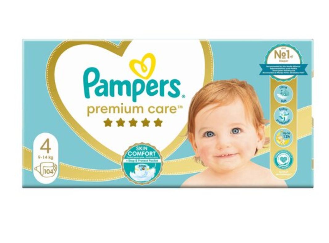 Pampers premium care 4 karton 104 szt Nowe
