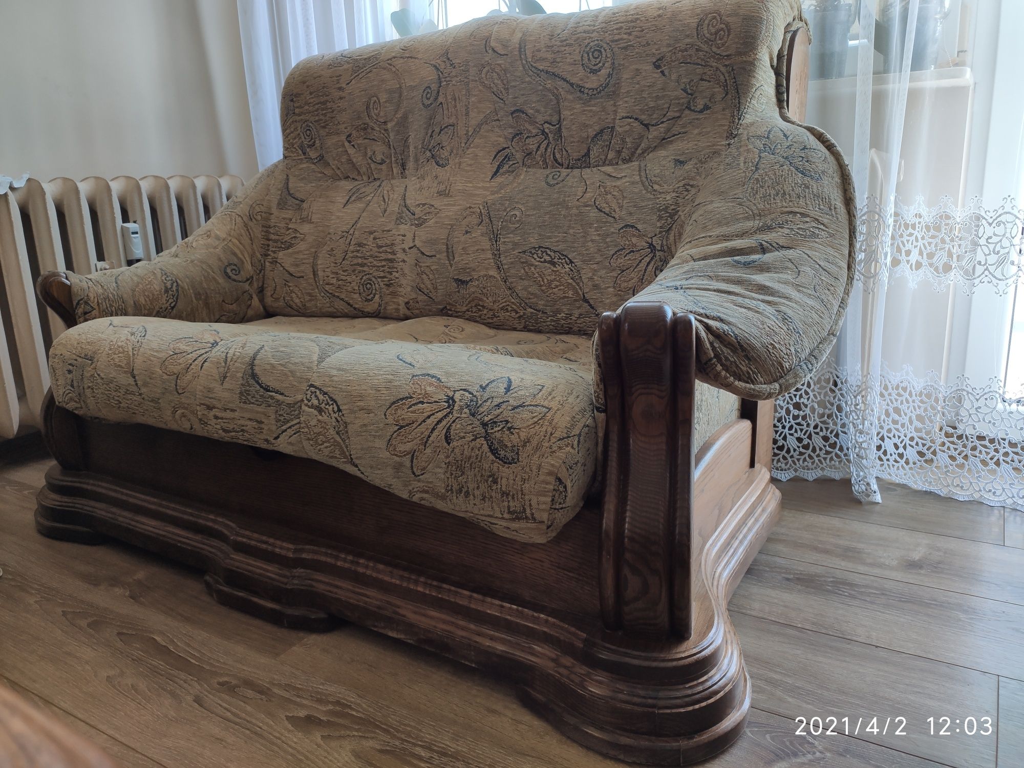 Kanapa sofa dębowa