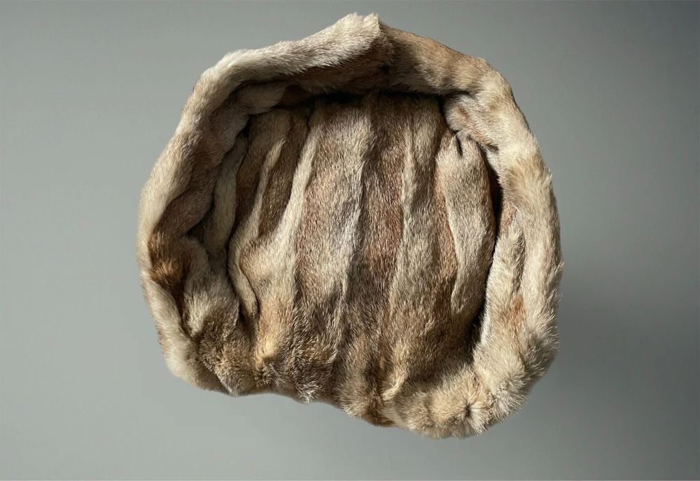 Legowisko futro lis upcykling dla kota psa kot pies