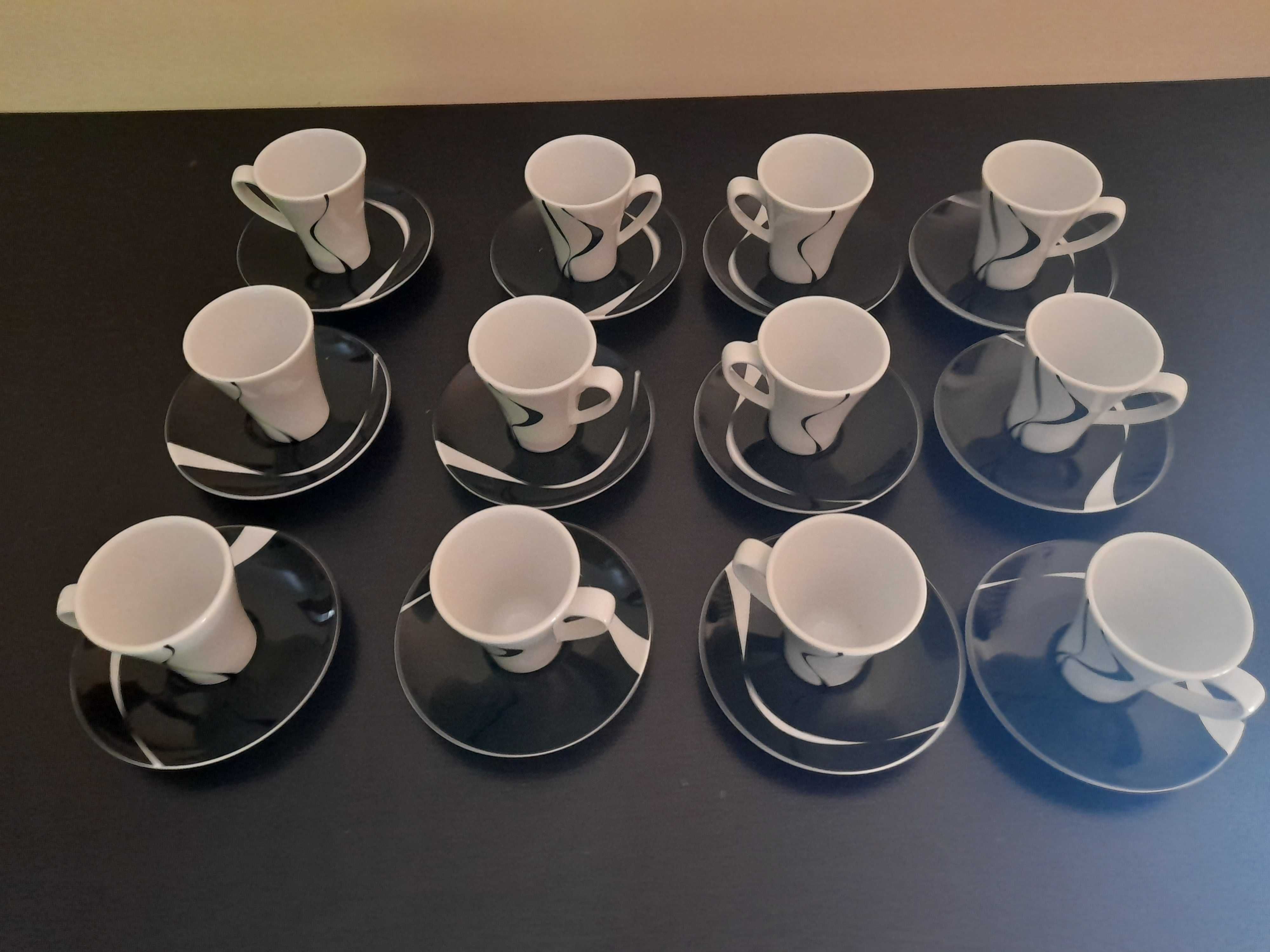 Chávena de café e pires Jazz SPAL 12 chavenas