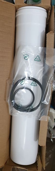 Rura do odprowadzenia spalin średnica 10 cm długość 50 cm kominek