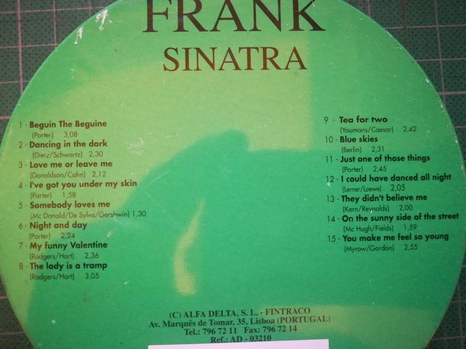 5 CD'S Música,Burt Bacharach, Charles Aznavour, Frank Sinatra + Vários