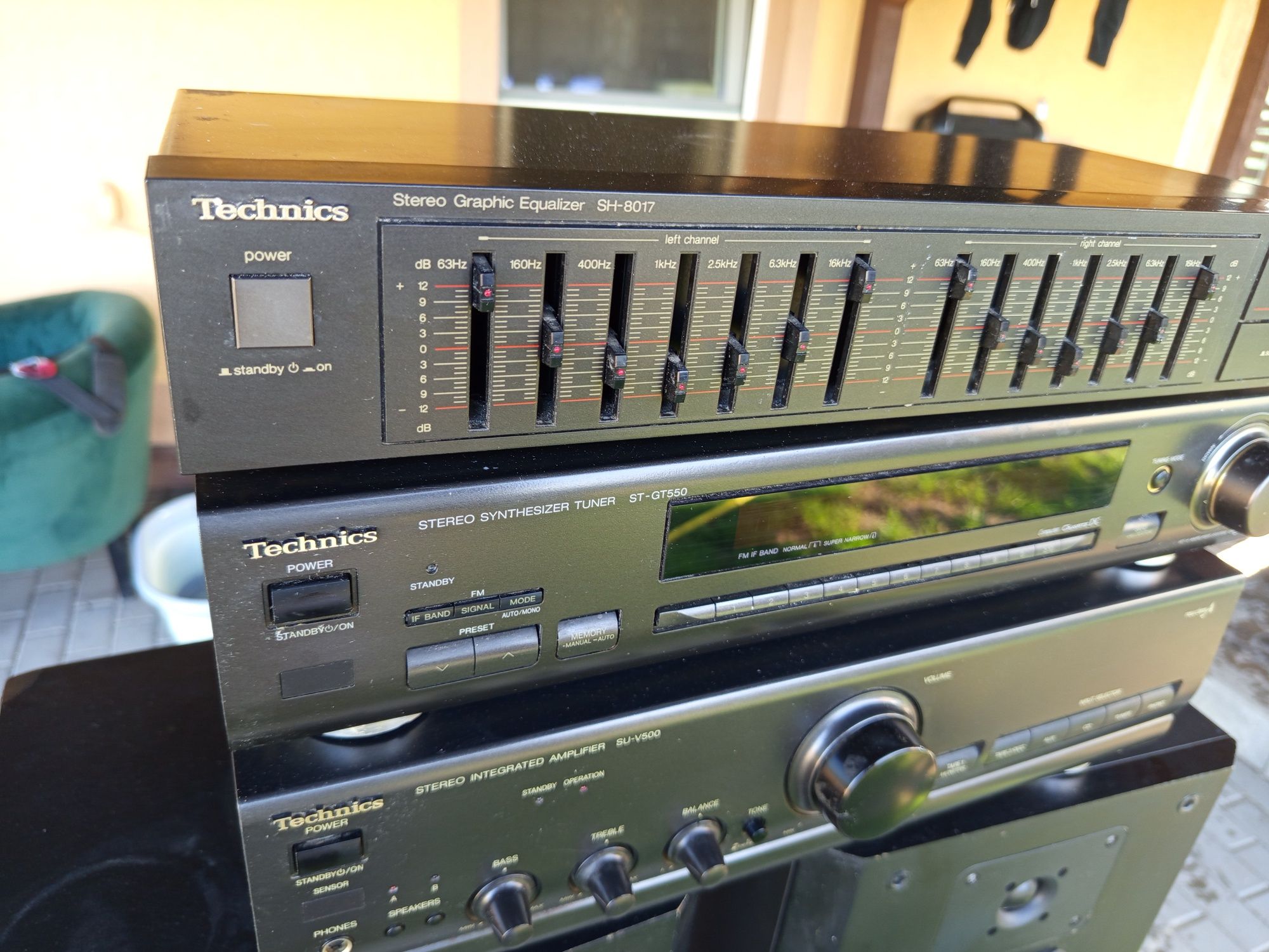 Zestaw Technics wzmacniacz tuner korektor rak-su129wh