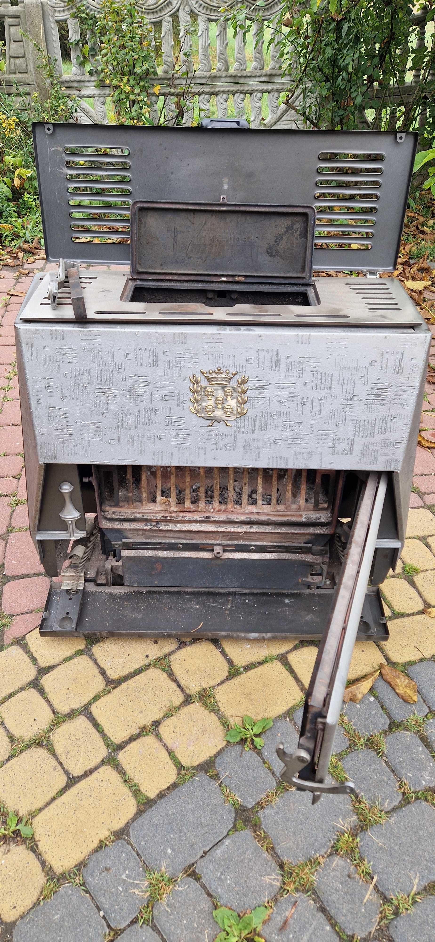 Kominek żeliwny wolnostojący 7 kw piec koza kominek belgijski
