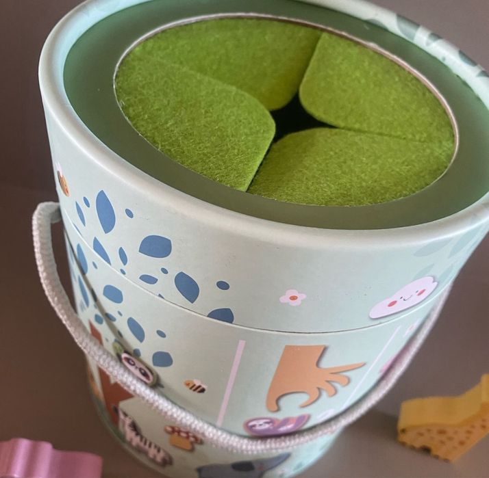 Сенсорне лото таємниче відерце tooky toy тактильна гра