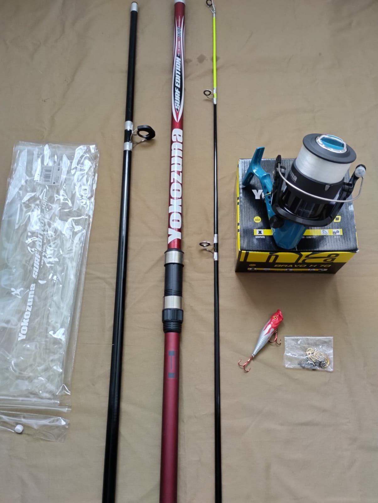 Cana surfcasting com carreto