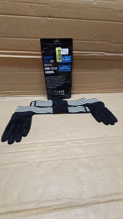 FINGER TEN Rękawiczki fitness nadgarstków rękawice treningowe rozm.S