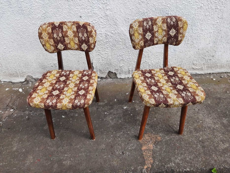2 oryginalne krzesła z czasów PRL / Loft/ Vintage