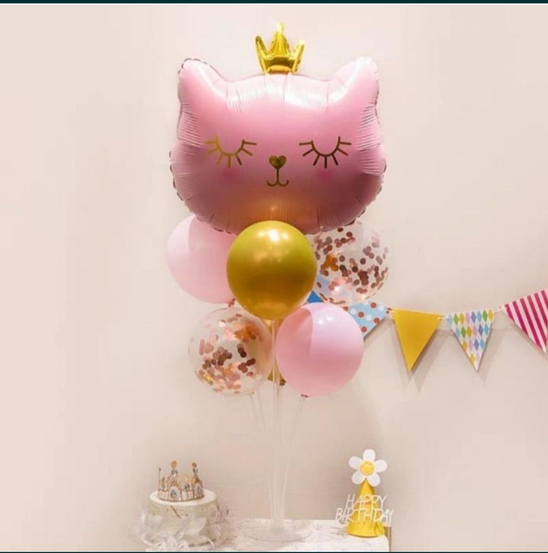 Набір повітряних кульок Кішечка-принцеса